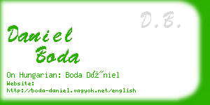 daniel boda business card